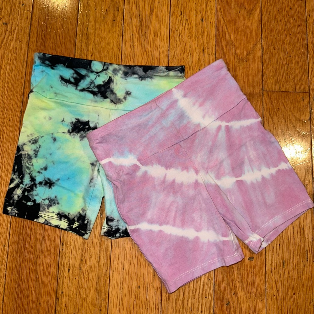More Than Magic tie-dyed, multicolored, Girls Biker Shorts Size Small 6/6x